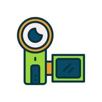 icono de handycam para su sitio web, móvil, presentación y diseño de logotipo. vector