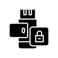 pendrive icon for your website, mobile, presentation, and logo design. vector