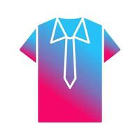 icono de vector de camisa y corbata