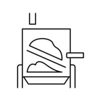 evaporator system line icon vector illustration