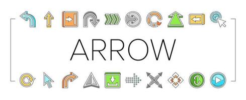 arrow right next sign up icons set vector