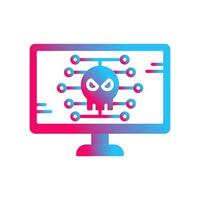 icono de vector de malware