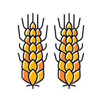 wheat beer drink color icon vector illustration