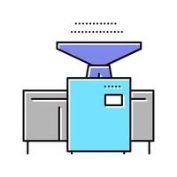 winnowing machine color icon vector illustration