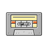 cassette audio retro gadget color icono vector ilustración