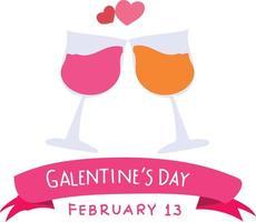 Galentine's Day vector