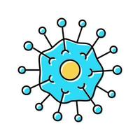 virus disease color icon vector illustration