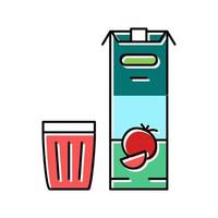 juice tomato color icon vector illustration