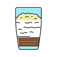 latte coffee color icon vector illustration