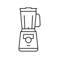 gadget mezclador para preparar una deliciosa ilustración de vector de icono de línea de café