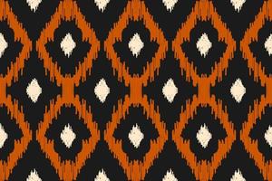 Ethnic ikat seamless pattern in tribal. Aztec geometric ethnic ornament print. Ikat pattern style. vector