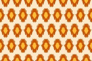 Fabric ikat pattern art. Geometric ethnic seamless pattern traditional. American, Mexican style. vector