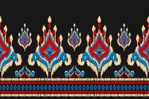 Abstract ethnic pattern art. Ikat seamless pattern traditional. American, Mexican style. vector