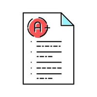 test perfect result color icon vector illustration