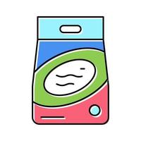 powder bag color icon vector illustration