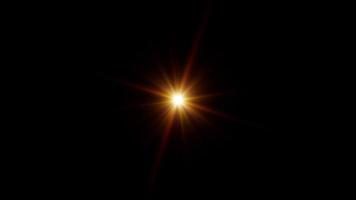 ciclo continuo centro oro brillare raggio ottico bagliore leggero rotazione video