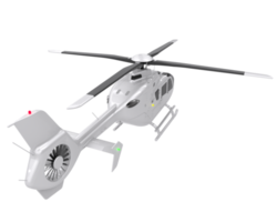 Helicopter isolated on transparent background. 3d rendering - illustration png