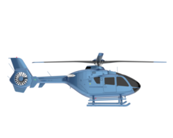 helikopter isolerat på transparent bakgrund. 3d tolkning - illustration png