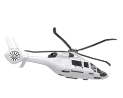 Helicopter isolated on transparent background. 3d rendering - illustration png