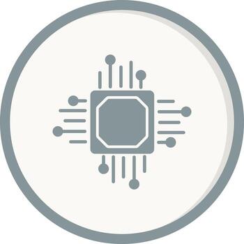 icono de vector de procesador