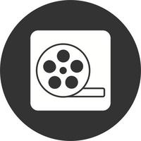 icono de vector de carrete de película