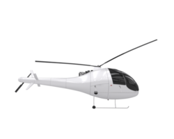 Helicopter isolated on transparent background. 3d rendering - illustration png