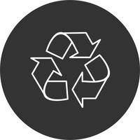 icono de vector de reciclaje