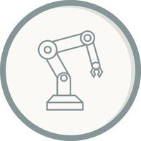 icono de vector de brazo de robot