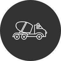 Cement Truck Vector Icon