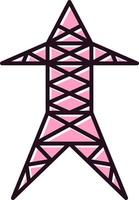 icono de vector de torre eléctrica