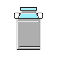 Ilustración de vector de icono de color de lata de leche