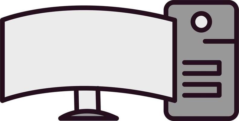 Computer Vector Icon