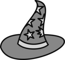 icono de vector de sombrero de bruja