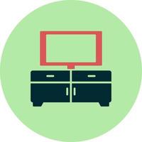 Tv Table Vector Icon