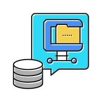 file compression digital processing color icon vector illustration