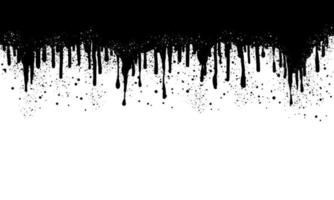 Spray painted graffiti ink splatters, Ink blots. Paint drips background. isolated on White Background. vector illustration