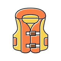 swim vest inflatable color icon vector illustration
