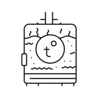 boiling beer production line icon vector illustration