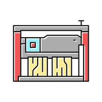 sawmill machine color icon vector illustration