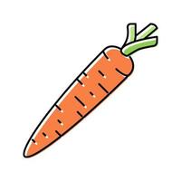 carrot vegetable color icon vector illustration