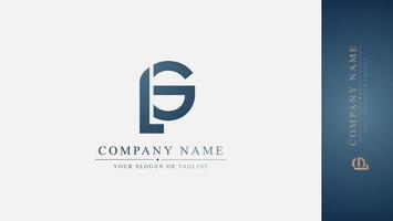 The Power of Typography A Bold Initial Logo vector