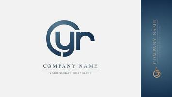 The Power of Typography A Bold Initial Logo vector