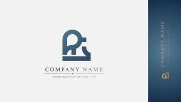 The Power of Typography A Bold Initial Logo vector