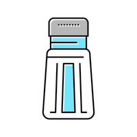 ilustración de vector de icono de color de botella de sal