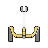 segway vehicle color icon vector illustration