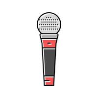 speak mic microphone color icon vector illustration