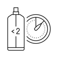 eau fraiche aftershave mist line icon vector illustration