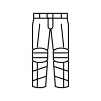 pants motorcycle line icon vector illustration