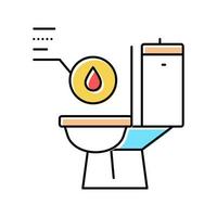 urine with blood color icon vector illustration