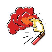 flare fire color icon vector illustration